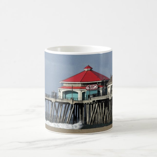 Ruby's Diner - Huntington Beach Pier Coffee Mug (Center)