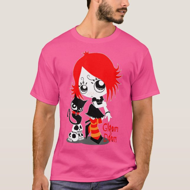 Rubys Glooms And Doom Kitty T-Shirt (Front)