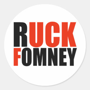 RUCK FOMNEY- CLASSIC ROUND STICKER