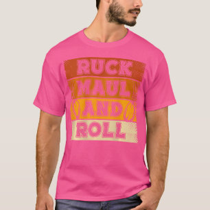Ruck Maul And Roll Backprint Rugby T-Shirt