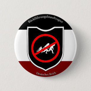 Rückführungsbeauftragter des Deutschen Reiches 6 Cm Round Badge