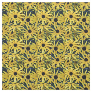 Rudbeckia Black Eyed Susans geo 1 Fabric
