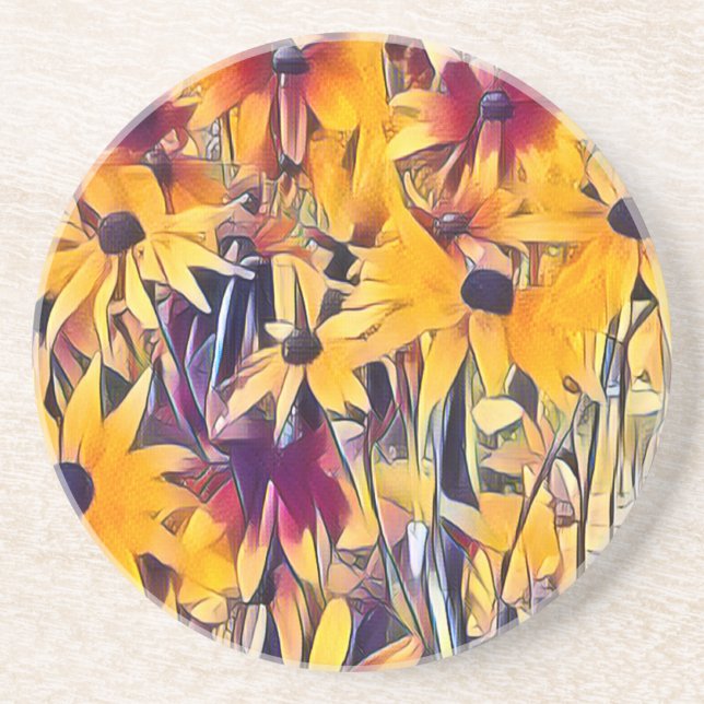 RUDBECKIA FLOWERS COASTER (Front)