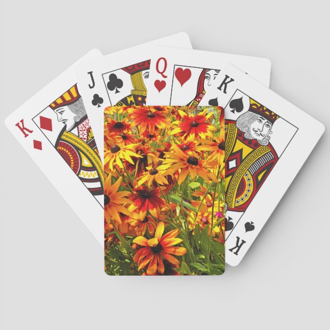 RUDBECKIA FLOWERS   PLAYING CARDS (Back)