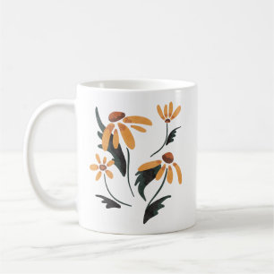 Rudbeckia Hirta Black-Eyed Susan Aesthetic Flowers Coffee Mug