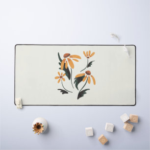 Rudbeckia Hirta Black-Eyed Susan Aesthetic Flowers Desk Mat