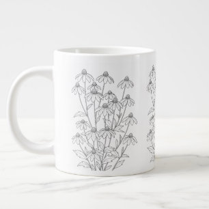 Rudbeckia laciniata – Cutleaf Coneflower Large Coffee Mug