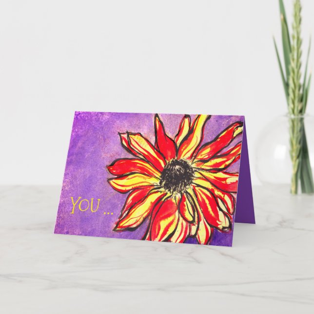 *'Rudbeckia O' design, YOU ... are Someone Special Thank You Card (Front)