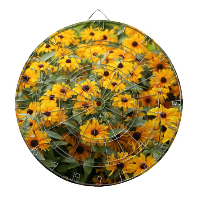 Rudbeckias / A Bed of Black-Eyed Susans Dartboard (Front)