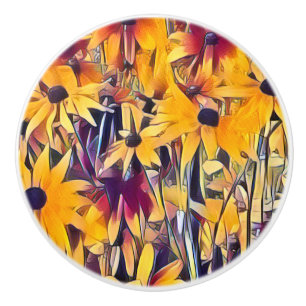 RUDBECKIAS CERAMIC KNOB