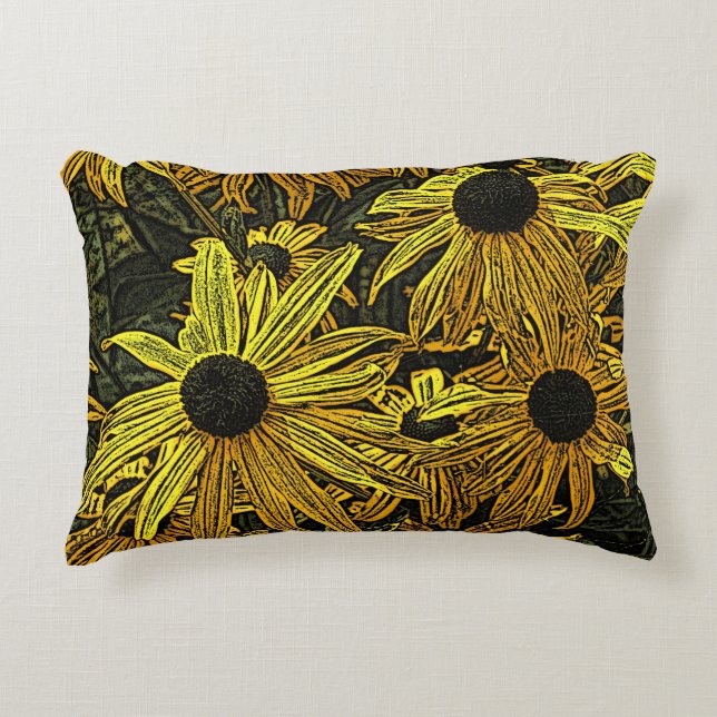 RUDBECKIAS DECORATIVE CUSHION (Front)