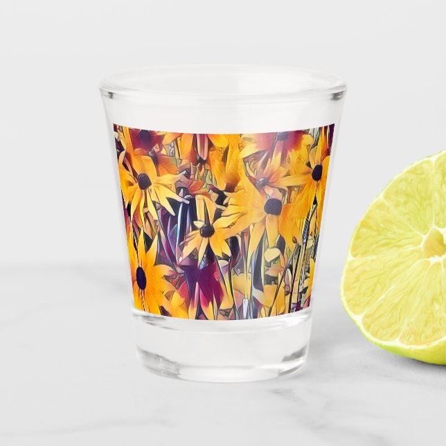 RUDBECKIAS SHOT GLASS (Front)