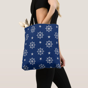 Rudder And Stars Tote Bag