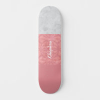 Ruddy Pink Batik Grey Watercolor Name