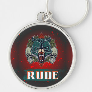 RUDE BEAR STYLE KEY RING