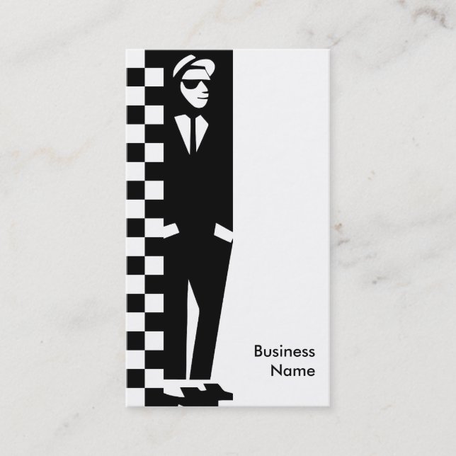 rude boy : ska business card (Front)