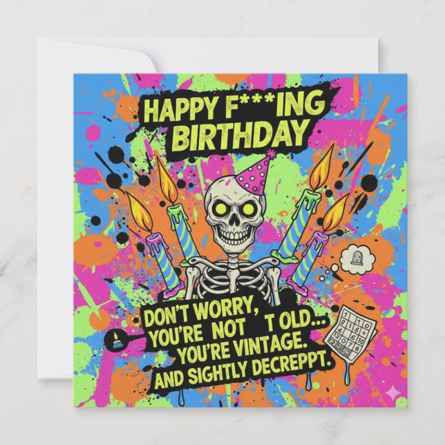 rude funny birthday cards (Front)