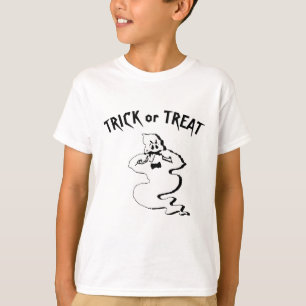Rude Ghost - Trick or Treat and Happy Halloween T-Shirt