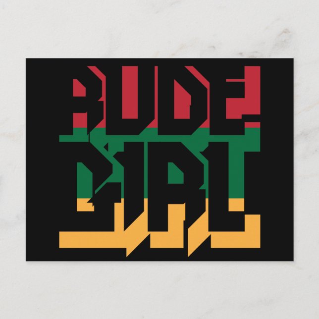 Rude Girl Postcard (Front)