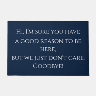 Rude Greeting Funny Doormat