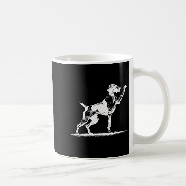 Rude Inter Dog Hole German Shorthaired Inter Dog  Coffee Mug (Right)