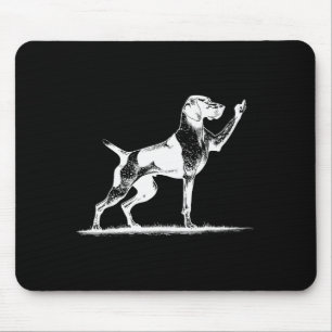 Rude Inter Dog Hole German Shorthaired Inter Dog  Mouse Mat