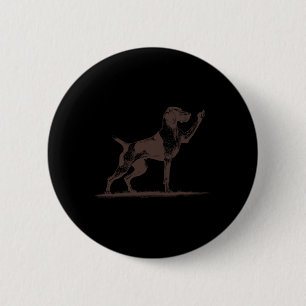 Rude Pointer Dog Hole German Shorthaired Pointer D 6 Cm Round Badge