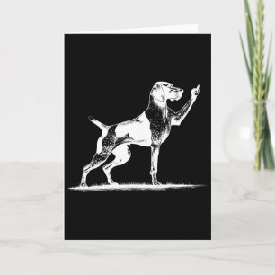 Rude Pointer Dog Hole German Shorthaired Pointer D Card