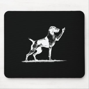 Rude Pointer Dog Hole German Shorthaired Pointer D Mouse Mat
