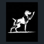 Rude Pointer Dog Hole German Shorthaired Pointer D Poster<br><div class="desc">Rude Pointer Dog Hole German Shorthaired Pointer Dog</div>
