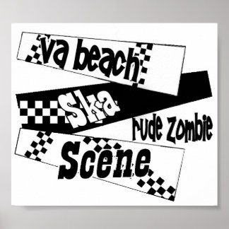 Rude Zombie ska scene poster