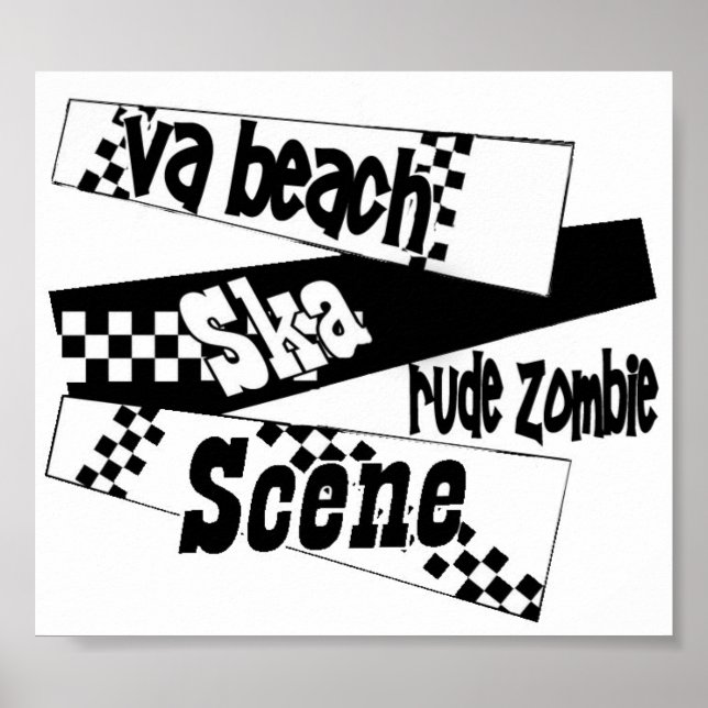 Rude Zombie ska scene poster (Front)