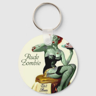 Rude Zombie "The First Bite" Key Ring
