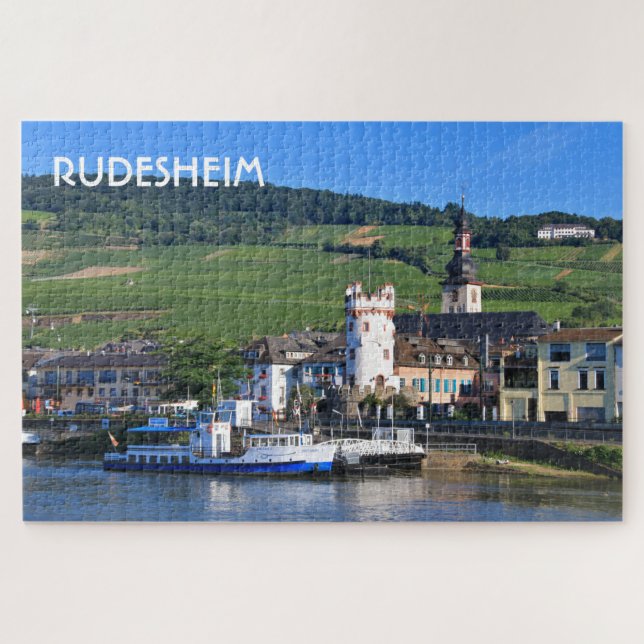 Rudesheim: Ferry boat, Germany Jigsaw Puzzle (Horizontal)