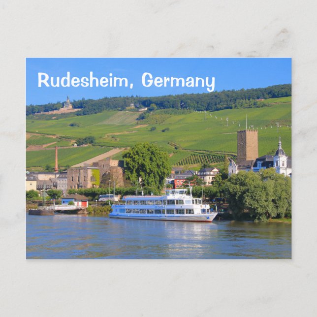 Rudesheim, Germany: Cruise boat Postcard (Front)