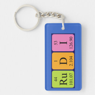 Rudi periodic table name keyring