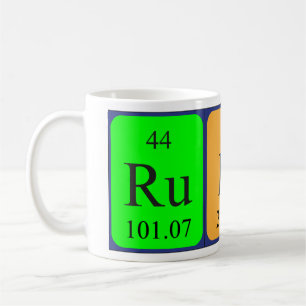 Rudi periodic table name mug