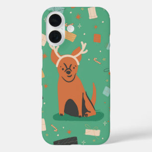 Rudog the Red-Nosed Pup iPhone 16 Case