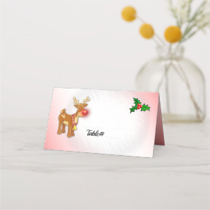 Rudolf Christmas Place Cards