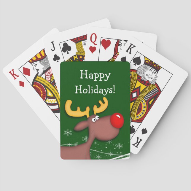 Rudolf Christmas Playing Cards (Back)
