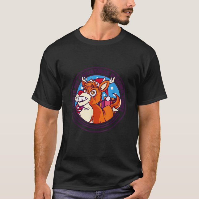 Rudolf Red Nose Reindeer Das Ist My Christmas Pyja T-Shirt (Front)