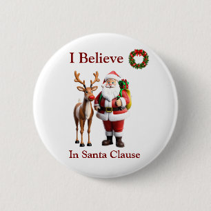 Rudolf the red nosed reindeer 6 cm round badge