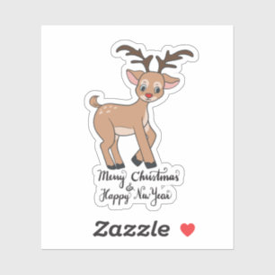 Rudolf the reindeer sticker