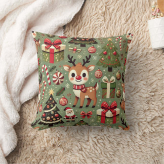 Rudolph and Christmas Cushion