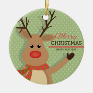 Rudolph ceramic tree decoration