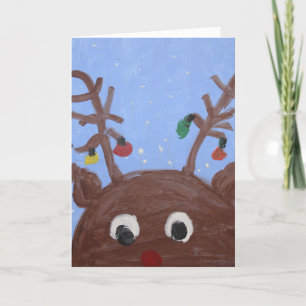 Rudolph Christmas Card