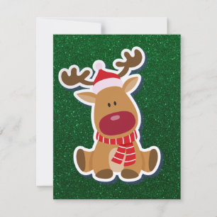 Rudolph Christmas Greeting Card