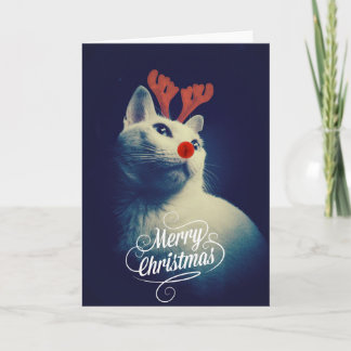 Rudolph Christmas Kitty Card
