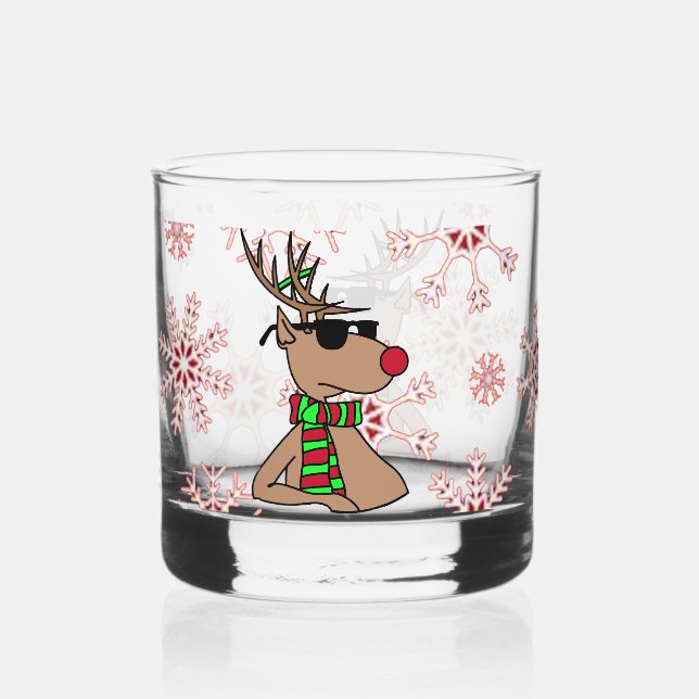 Rudolph  cool whiskey glass (Front)