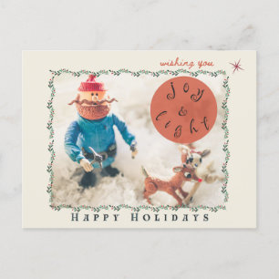 Rudolph & Friends Holiday postcard (customisable)